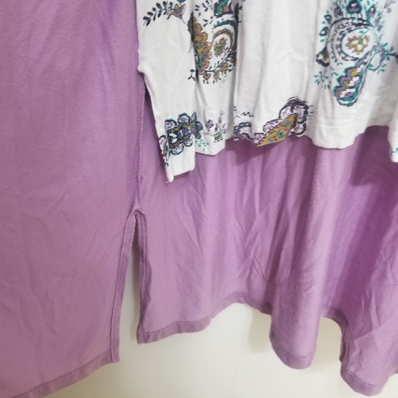 Lilac cardigan w built-in v-neck shirt - Picture 2 of 5